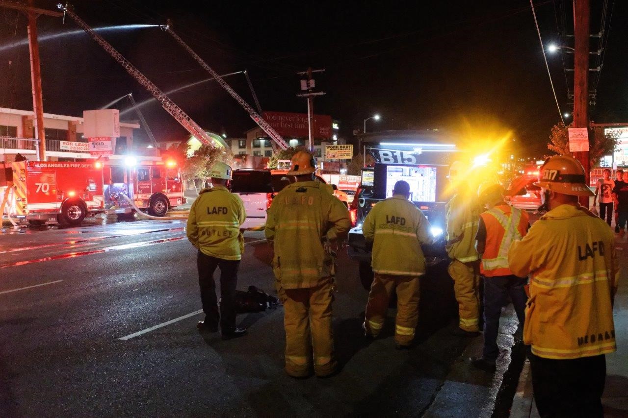 Major Emergency Fire Erupts in Northridge | Los Angeles Fire Department