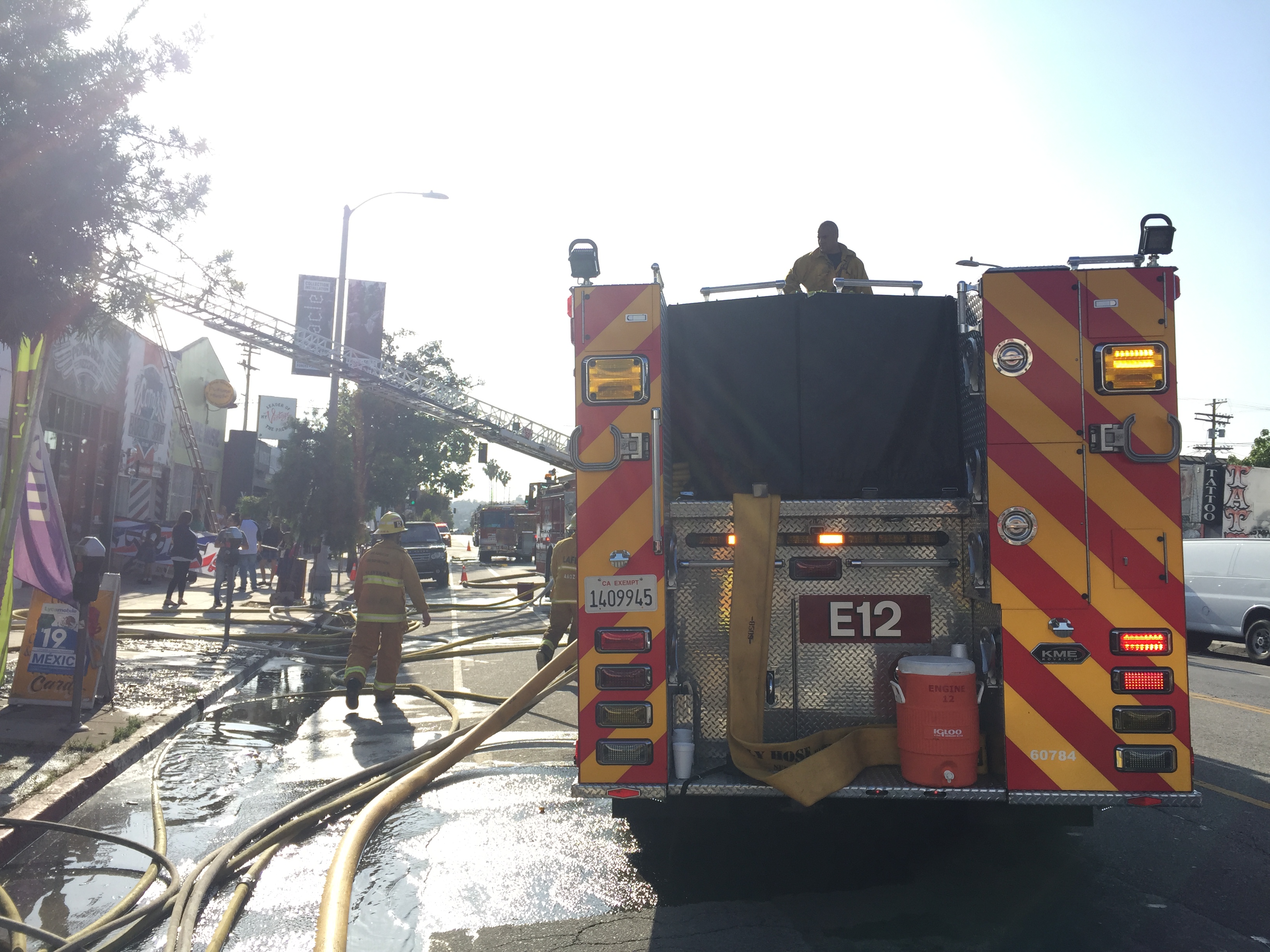 LAFD QUICKLY EXTINGUISHES HIGHLAND PARK COMMERCIAL FIRE | Los Angeles ...