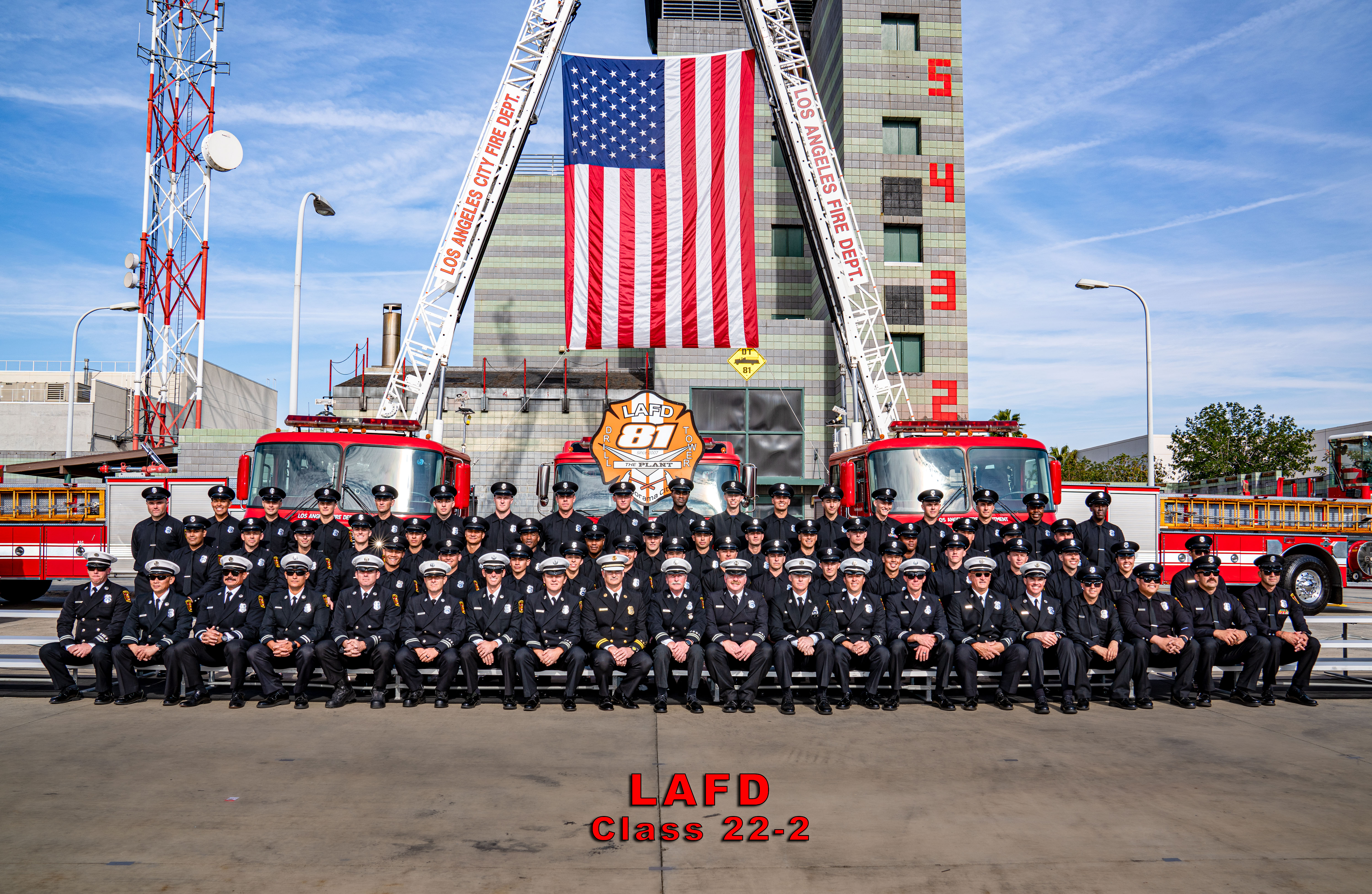 Graduates and Instructors of LAFD Recruit Training Academy Class 2022-2